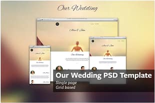 Our Wedding - PSD Template