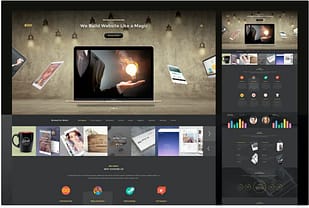 Dark Creative PSD Template