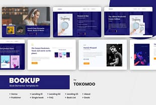 Bookup | Book Elementor Template