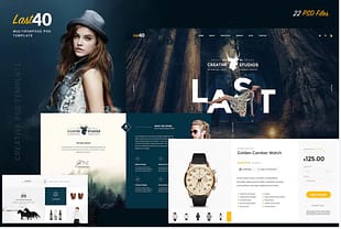 Last - 40 Creative Psd Template