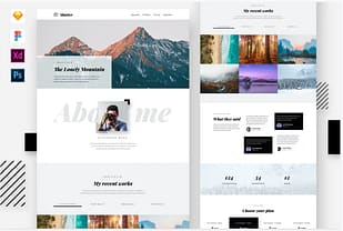 Shutter - Photography Website PSD