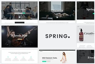 Spring - Multipurpose Website PSD