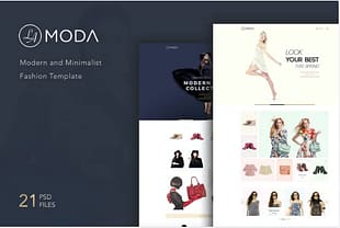 LaModa Fashion Template PSD