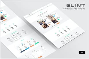 Glint - Business Website PSD Template