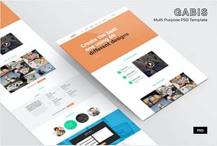 Gabis - Web Page PSD Template