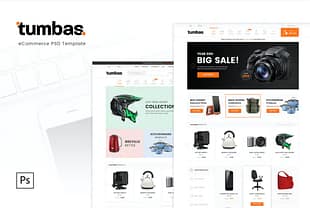 Tumbas - eCommerce PSD Template