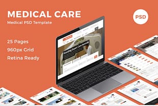 Medical Care - Medical PSD Template