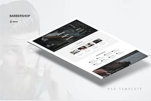 Barbershop PSD Template