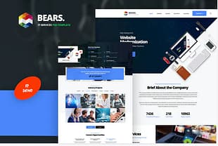 Bear's - IT Services PSD Template