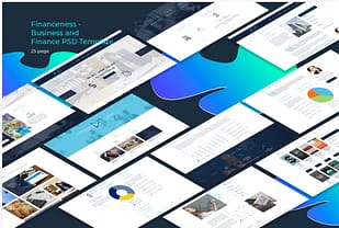 Financeness - Business and Finance PSD Template