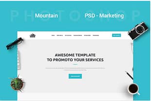 Mountain - Marketing PSD Template