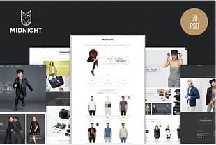 MidNight PSD Template
