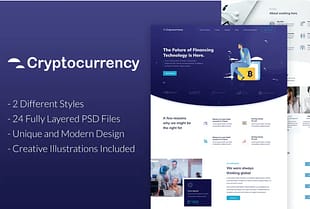 CryptoCurrency - PSD Template