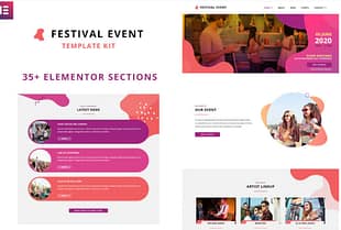 Festival Events - Elementor Template