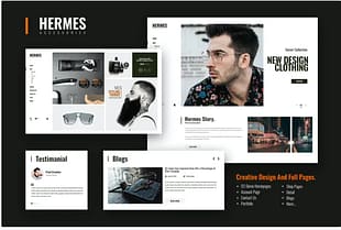 Hermes Accessories - Ecommerce PSD