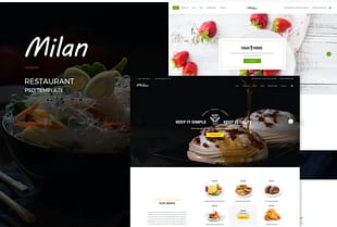 Milan : Restaurant PSD Template