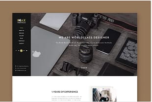 Portfolio Website PSD Template