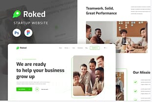 Startup Website UI Design Template