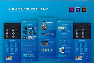 Aquamarine - PSD Web Template