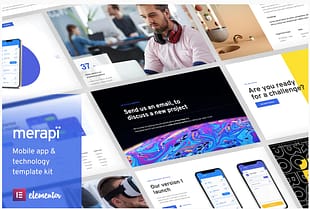 Merapi - Mobile App & Technology Template Kit