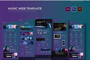 Music - PSD Web Template