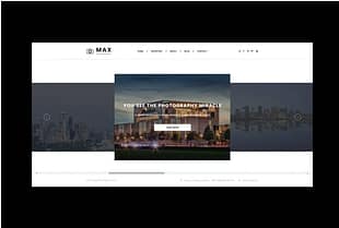 Photography Website PSD Template