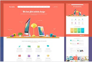 Flat Business PSD Template