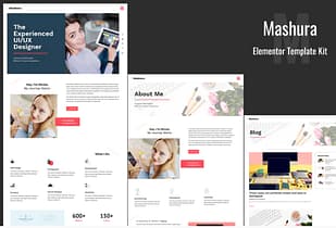 Mashura - Portfolio Elementor Template
