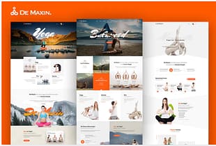 De Maxin - Yoga PSD Template