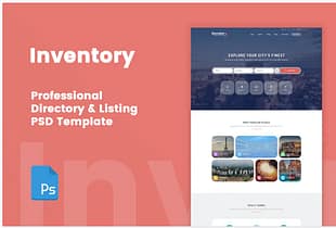Inventory - Directory & Listing PSD Template