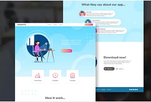 PRODUCTO - Website XD Template & Illustration Kit