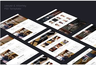 Lawyer attorney psd template