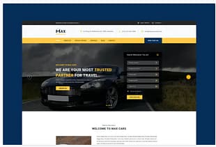 Car Rental PSD Template