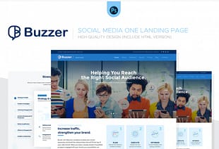 Buzzer - Social Media Landing