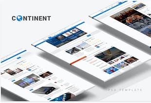 Continent - Multipurpose News PSD Template