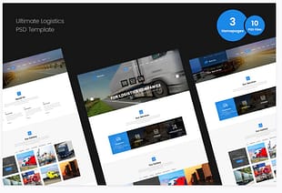 Logistics PSD Template for Handyman