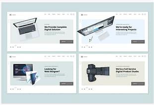 Set of Website PSD Template Designs