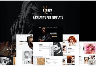 Barber - A Creative PSD Template
