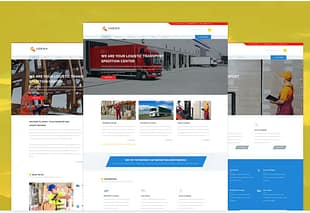 Logika - Logistic & Transport PSD template