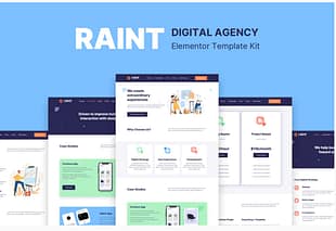 Raint - Digital Agency Elementor Template Kit