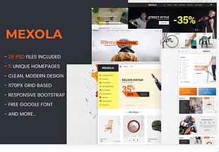 Mexola - Multipurpose eCommerce PSD