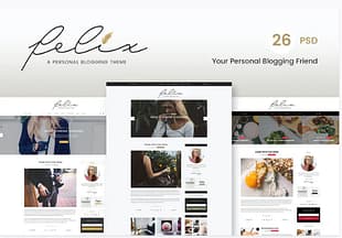 Felix - Blog PSD Template