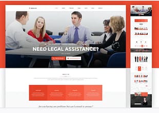 Lawyer Web Template - PSD