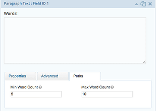 Gravity Perks Word Count Plugin