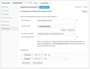 Conditional Shipping and Payments for WooCommerce