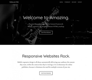 StudioPress Parallax Pro Genesis WordPress Theme