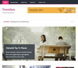 FameThemes Travelers Pro WordPress Theme