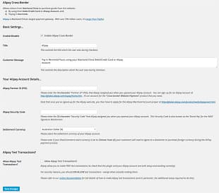 WooCommerce Alipay Cross Border Payment Gateway
