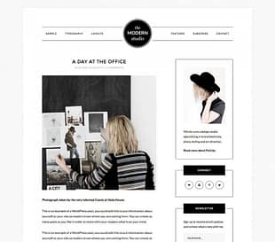 StudioPress Modern Studio Pro Genesis WordPress Theme
