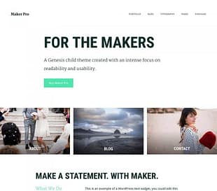 StudioPress Maker Pro Genesis WordPress Theme